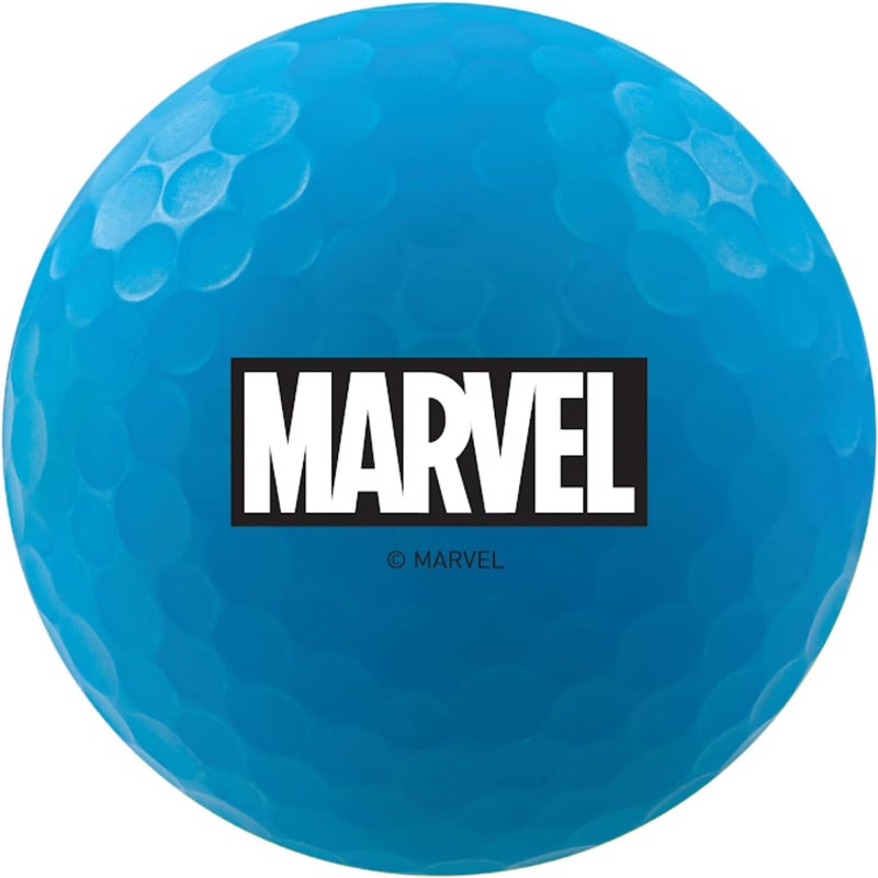 Volvik Vivid Soft Marvel Golf Ball Gift Set with Ball Marker (4 Pack) - Image 5